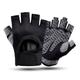 Ben Din Clothing Weight Lifting Mesh Workout Gloves for Men & Women X-Large Black/Gray