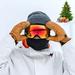 Aptoco Ski Goggles for Women Men Snow Goggles Youth UV Protection Lens Anti Fog Windproof Frameless Full Mirror Goggles- Red Valentines Day Gifts