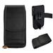 For Nokia G300 /Nokia X100 /Nokia XR20 Pouch Case Universal Vertical Canvas with Belt Clip Loop Holster Military Grade Cell Phone Holder Cover - Black