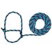 Weaver Poly Rope Cow Halter Coral/Gray/Teal