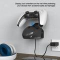 Haobuy PS5 Controller Charger Station Wall Mount with Fast Charging Stand Portable Stand