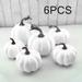 Geege 6Pcs Artificial Pumpkins Home Decor White