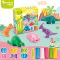 SAYLITA Color Dough Toys Dinosaur Animal Ocean World Fun Dough Set Creations Tools for Kid Preschool Art Toys Dinosaur Molds Kits for Dough Cutting Best Christmas Birthday Gifts for Girls Boys