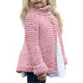 Kids Toddler Baby Girl Long Sleeve Warm Sweaters Coat Knitted Cardigan Outerwear