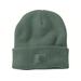 Carhartt Men's Knit Cuffed Leather Patch Beanie, Slate Green SKU - 231333