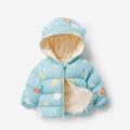 Winter Savings Clearance! Suokom Toddler Baby Boys Cute Fashion Pattern Plush Winter Keep Warm Hooded Zipper Jacket Baby Sweater Boys Outerwear Jackets & Coats Green