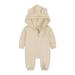 Aayomet Baby Winter Romper Jumpsuit For Baby Boy Baby Girl Daisy T Shirt Romper Short Sleeve Oversized Bodysuit Bubble Onesie Top Clothes Beige 12-24 Months