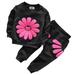 1T 2T 3T 4T Kids Baby Girl Outfits Set Long Sleeve Sweatshirts Tops Pants Outfits Clothing Christmas Gifts