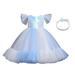 Kamo Little Girl Sequin Tutu Dress Tulle Flower Girls Ball Gown Wedding Party Dresses with Headwear