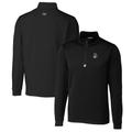 Men's Cutter & Buck Black Michigan State Spartans Traverse Stretch Quarter Zip-Pullover Top