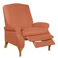 350 lbs. Weight Capacity Faux Suede Recliner by BrylaneHome in Sunrise Orange Extra Wide Seat (350 lb. capacity)