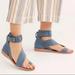 Free People Shoes | Free People Vale Boot Sandals In Marine | Color: Blue/Green | Size: 6