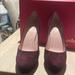 Kate Spade Shoes | Like New Suede Kate Spade Heels Size 8 | Color: Purple/Red | Size: 8