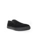 Men's Propet Kip Men'S Suede Slip On Sneakers by Propet in Black (Size 14 M)
