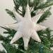 Anthropologie Holiday | Anthropologie Embellished Canvas Star Ornament | Color: White | Size: Os