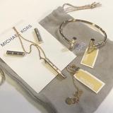 Michael Kors Jewelry | Black Tie Affair Gold Crystal Barrel Pendant Necklace Earrings Bracelet Set | Color: Gold | Size: Os