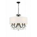 5 Light Chandelier-21 Inches Tall And 24 Inches Wide -Traditional Installation Crystorama Lighting 6625-Mk-Cl-Mwp