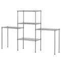 [US IN STOCK] 5 Layer Tier Metal Wire Shelving Storage Rack Unit Shelves for Kitchen Garage US