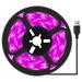 LED Grow Light Full Spectrum USB Waterproof Grow Light Strip Plant Hydroponic Greenhouse Gardening Grow Light Strip(1pcs fuchsia)