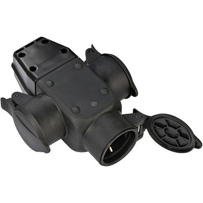 Brennenstuhl 1082120 3fach-Kupplung Gummi 230 V Schwarz IP44