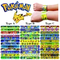 Bracelets à pression Pokemon Pikachu pour enfants Figurine de dessin animé Puzzle jouets pour