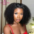 Extensions de cheveux humains mongols à clips tissage de cheveux humains Remy Afro crépus