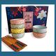 Japanese Chinese Spring Blossom Rice Bowls Chopsticks Soup Bowls Gift Set - Set of 6