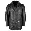 Lederjacke JCC "JCC-09-703" Gr. 58, schwarz (black) Herren Jacken Übergangsjacken