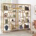 Bookshelf 5 Shelf Industrial Etagere Bookcase for Bedroom, Living Room, Home Office