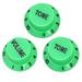 Pack of 3 color green Guitar Control Knobs Button. 1 Volume & . for ST Electric Guitar Parts