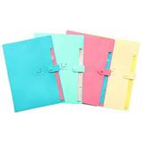 4Pcs Plastic Expanding File Folder 7 Pocket A4 Letter Size Accordion Folder Paper Organizer for Office Business Use