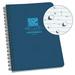 Rite in the Rain All-Weather Side-Spiral Notebook 4 5/8 x 7 Blue Cover Universal Pattern (No. 273)