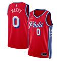 "Philadelphia 76ers Jordan Statement Edition Swingman Jersey - Rouge - Tyrese Maxey - Unisexe - Homme Taille: L"