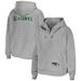 Women's WEAR by Erin Andrews Heather Gray Seattle Seahawks Plus Size Full-Zip Hoodie