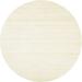 Ahgly Company Machine Washable Indoor Round Contemporary Gold Area Rugs 5 Round