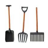 Dollhouse Agricultural Tools Decoration Accessories /6 1/12 Doll House Toy Model - shovel multi