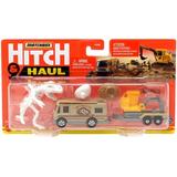 Matchbox Hitch & Haul MBX Truck Camper / MBX Flat Trailer Diecast Vehicle (Archaeologist Dig)
