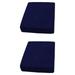 2Pcs 1 Seater Blue Stretch Sofa Futon Seat Cushion Slip Cover Couch Slipcover Furniture Protector Protect From Tear Stains