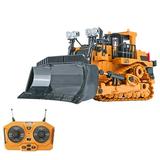 Walmeck RC Bulldozer 124 2.4GHz 9CH RC Construction Truck Engineering Vehicles for with Music