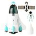 EUBUY Spaceship Toy Set Simulation Space Adventure Toys with Spray Lights and Sounds Children Education Toy Blue Spaceship Set