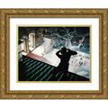 Hollywood Photo Archive 24x19 Gold Ornate Wood Framed with Double Matting Museum Art Print Titled - Cary Grant - To Catch A Thief