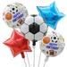 JeashCHAT Football Cup Christmas Party Decoration Football Rugby Baseball Glove Theme Party Decoration American Sports Carnival Aluminum Film Set