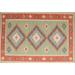 Ahgly Company Indoor Rectangle Contemporary Light French Beige Brown Oriental Area Rugs 4 x 6