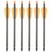 Etereauty 6pcs Practical Pure Carbon Arrows Useful Archery Arrows Outdoor Archery Props