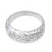 Modern Sea,'Men's Modern Sterling Silver Band Ring Handcrafted in Bali'