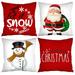 Christmas Pillow Covers 18x18 Set of 4 for Christmas Decorations Happy Holiday Gnomes Merry Christmas Winter Pillow Covers for Coach Sofa Decorations