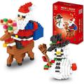 Christmas Building Block Set-New 2022 Santa Claus and Snowman Character Set Christmas and Birthday Gifts