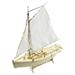 Wooden Sailboat Model Construction Assembly Puzzle Boat Wooden Ship Model Sailboat Toys for Desk Bedroom Decoration Craft Ornament