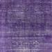 Ahgly Company Indoor Square Mid-Century Modern Bright Purple Persian Area Rugs 7 Square