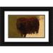 Rosa Bonheur 14x11 Black Ornate Wood Framed Double Matted Museum Art Print Titled: Large Wooly Sheep (Wether)